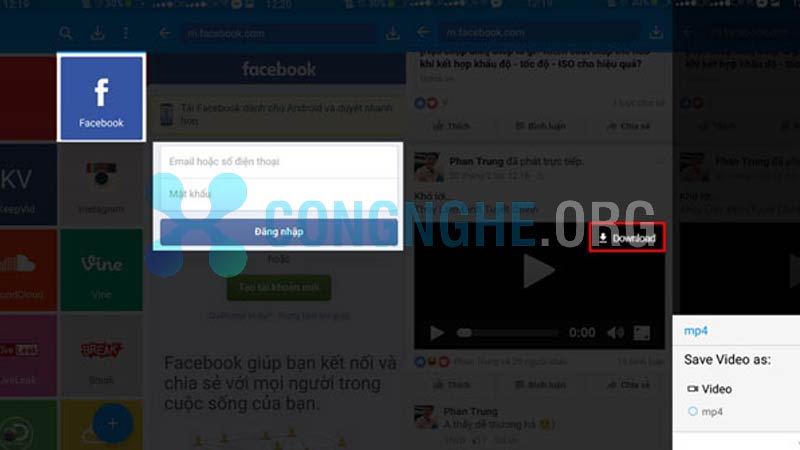 cách lấy video trên facebook