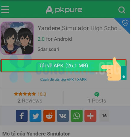 Hướng dẫn chi tiết cách tải Yandere Simulator trên điện thoại
