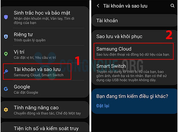 cách khôi phục file đã xóa trên samsung